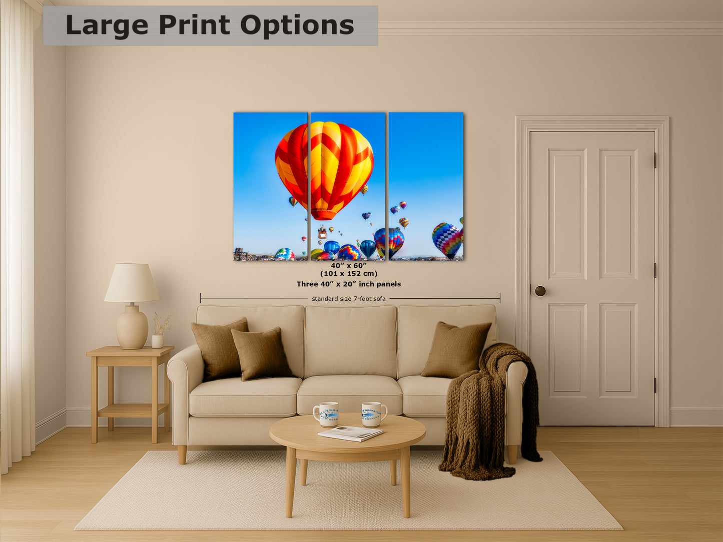 Hot Air Balloon Festival Mass Ascension | Albuquerque New Mexico Balloon Fiesta Wall Art | Office, Cubicle & House Decor
