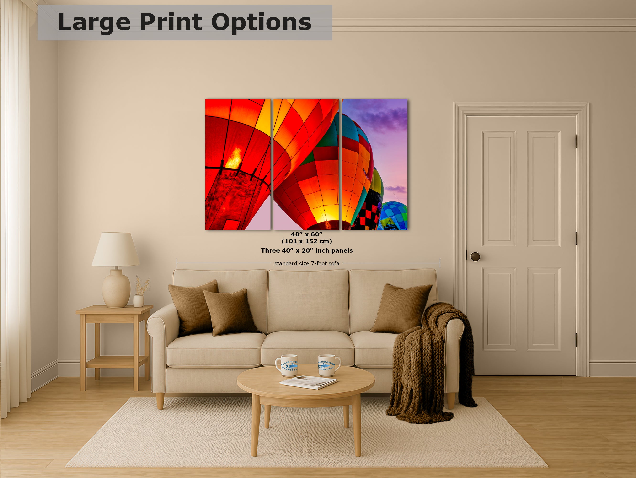 Hot Air Balloon Festival Morning Glow Photo | Albuquerque New Mexico Balloon Fiesta Wall Art | Office, Cubicle & House Decor