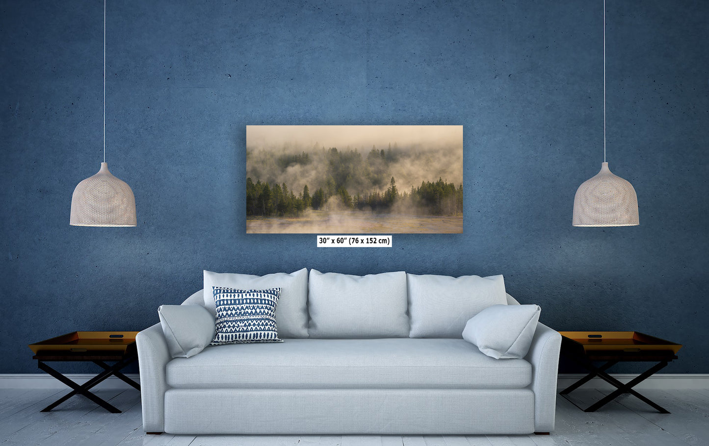 Foggy Forest Picture Forest Bathing Nature Photo, Yellowstone Misty Trees Wall Art, Cabin Decor, Canvas, Paper, Metal Prints