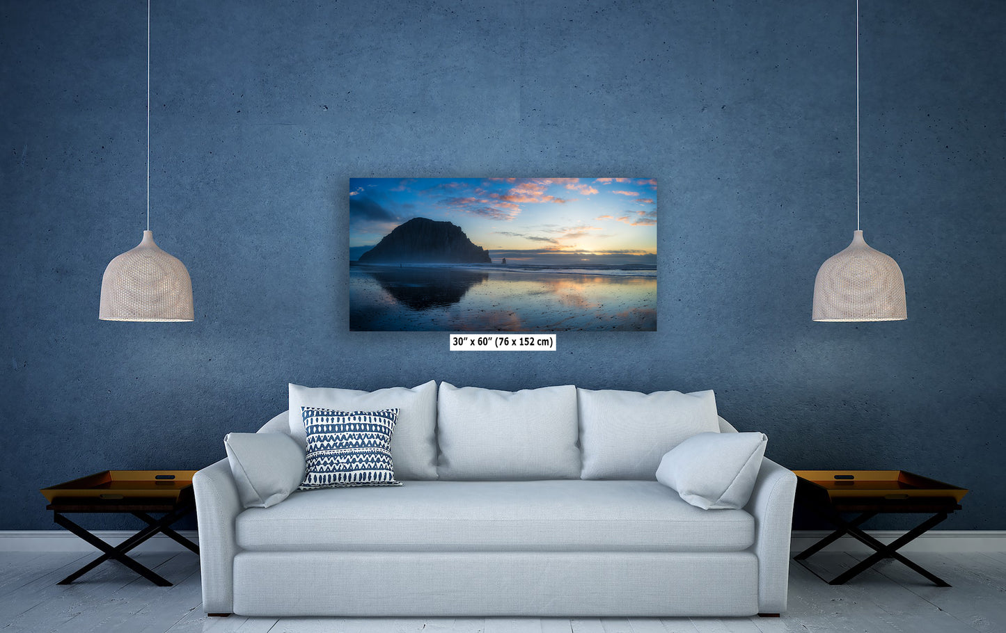 Morro Bay California Coastline Ocean Picture Nature Photo, Morro Rock Reflection, Coastal Relaxation Artwork, Dorm Room, Office & House Decor