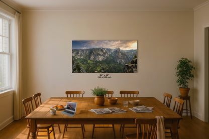 Glacier Point Yosemite National Park Nature Photo Relaxation Artwork, Sierra Nevada Scenic Picture for Meditation, Office, and House Decor