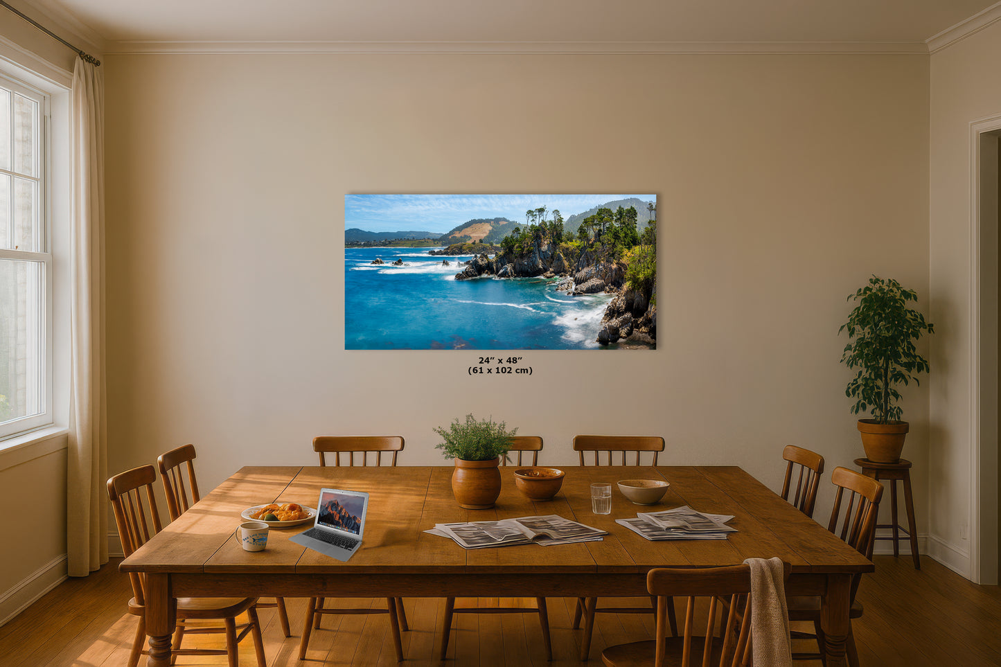 Point Lobos Carmel California Coastline Ocean Picture Seascape, Relaxation Artwork Nature Photo for Meditation, Office, Dorm, House Decor