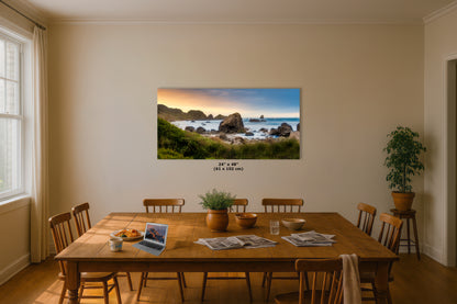 Lone Ranch Beach Oregon Coast Ocean Picture, Pacific Northwest Nature Photo Relaxation Artwork for Meditation, Apartment, Office & House Decor