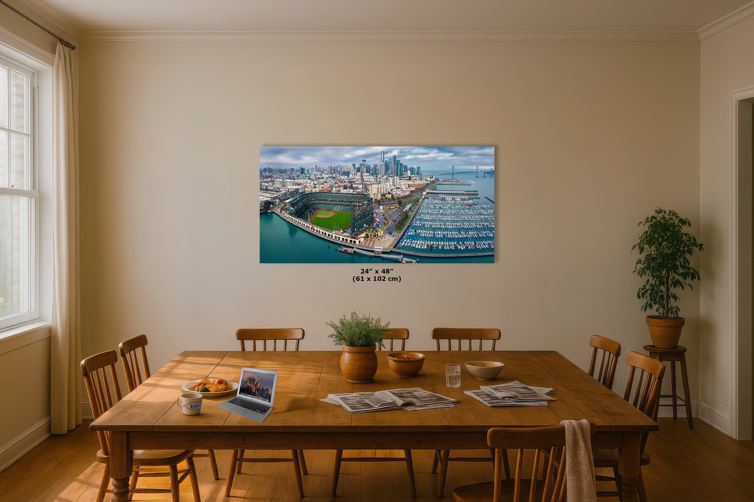 San Francisco Giants Baseball Stadium, Oracle Park Canvas Print