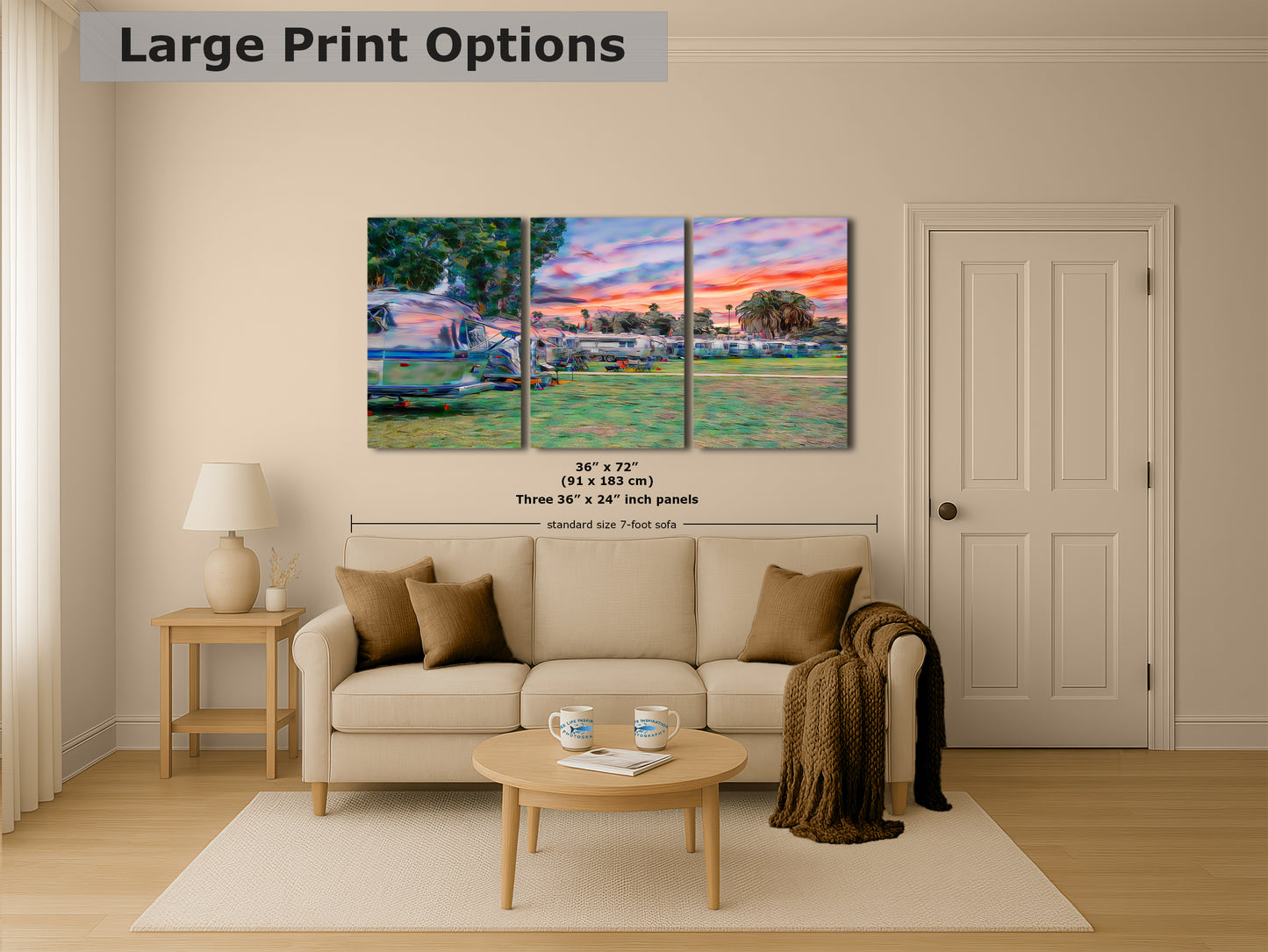 Airstream Travel Trailer Art Camping Decoration