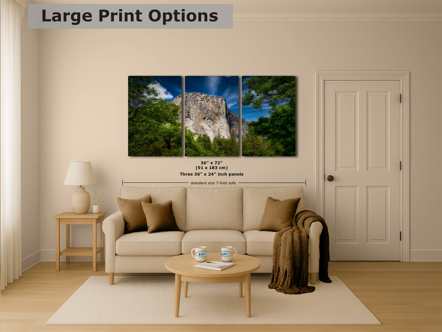 El Capitan Wall Art, Yosemite National Park Nature Photo