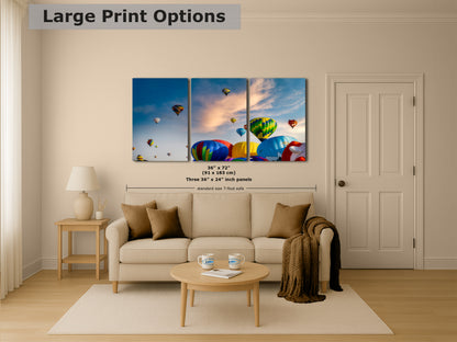 Hot Air Balloon Festival | Albuquerque New Mexico Balloon Fiesta Wall Art | Office, Cubicle & House Decor