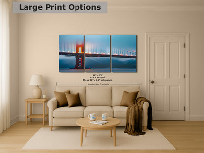 San Francisco Golden Gate Bridge Picture | Romantic Fine Art Photography for Living, Dining, Dorm, or Office