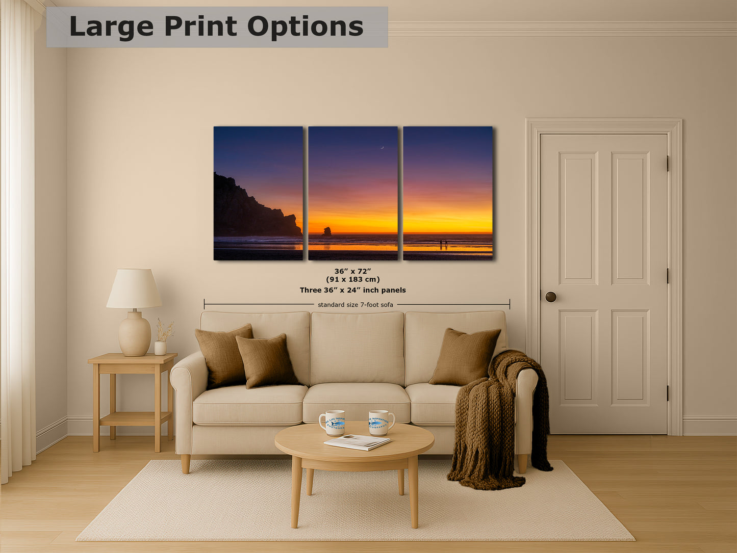 Morro Bay California Coastline Ocean Picture Nature Photo, Morro Rock Sunset Coastal Relaxation Artwork, Dorm Room, Office & House Decor