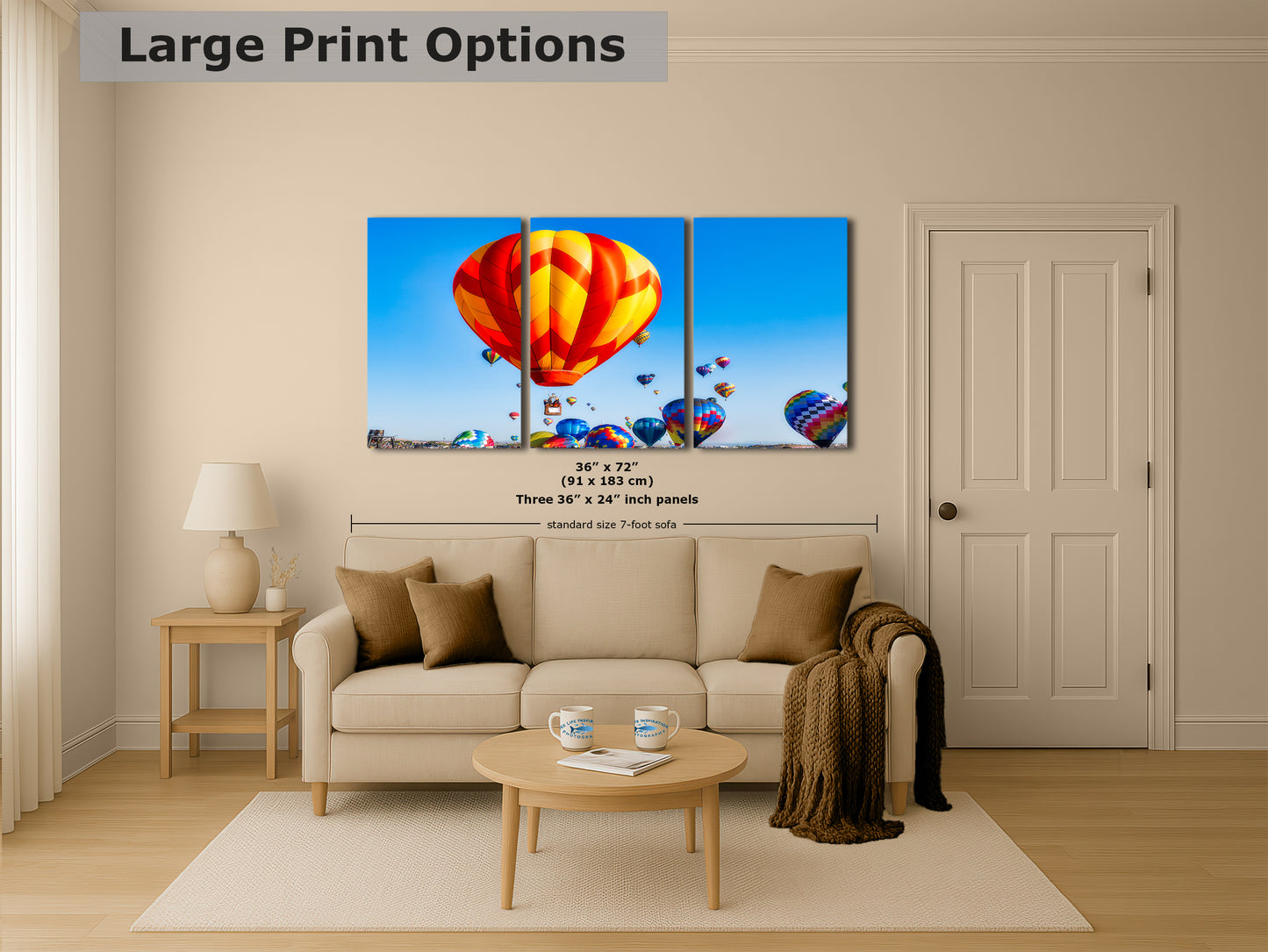 Hot Air Balloon Festival Mass Ascension | Albuquerque New Mexico Balloon Fiesta Wall Art | Office, Cubicle & House Decor