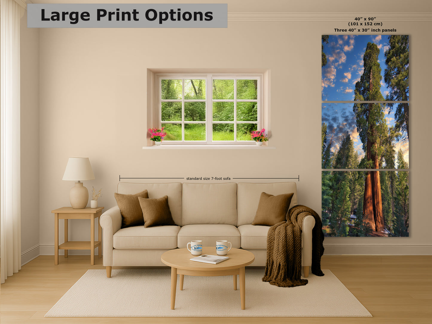 Giant Sequoia Tree Art, Redwood Forest Picture, Nature Photo Inspired Wall Decor