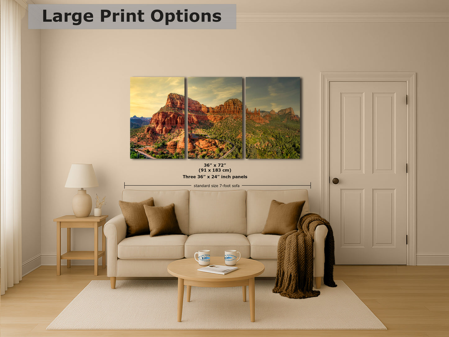 Chapel of the Holy Cross Sedona Arizona Desert Picture, Southwestern Wall Art, Catholic Church Decor, Canvas Print, Office or Home Wall Art
