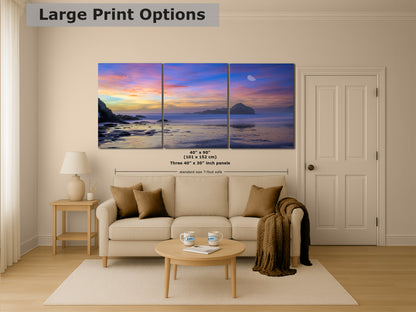 Pfeiffer Beach Sunset, Big Sur California Coastline Ocean Picture Nature Photo, Relaxation Artwork, Meditation, Office House Decor