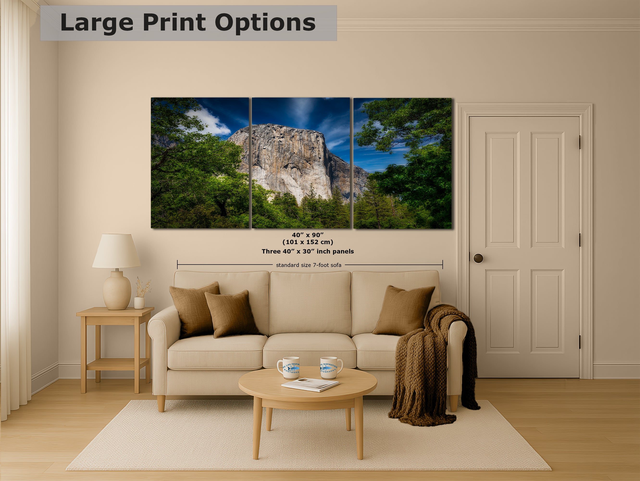 El Capitan Wall Art, Yosemite National Park Nature Photo