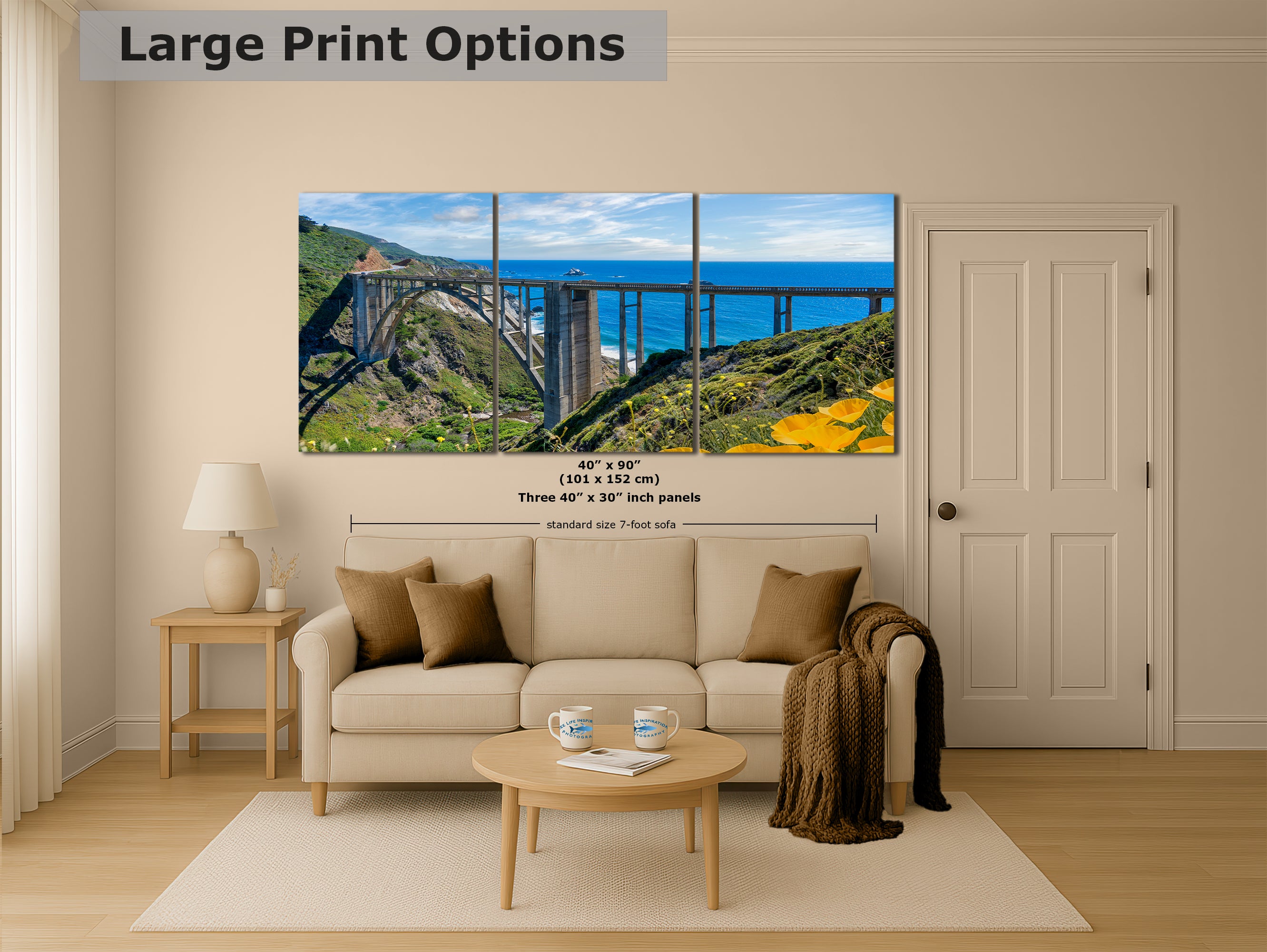 Bixby Bridge Ocean Picture, Big Sur California Coastline Nature Photo