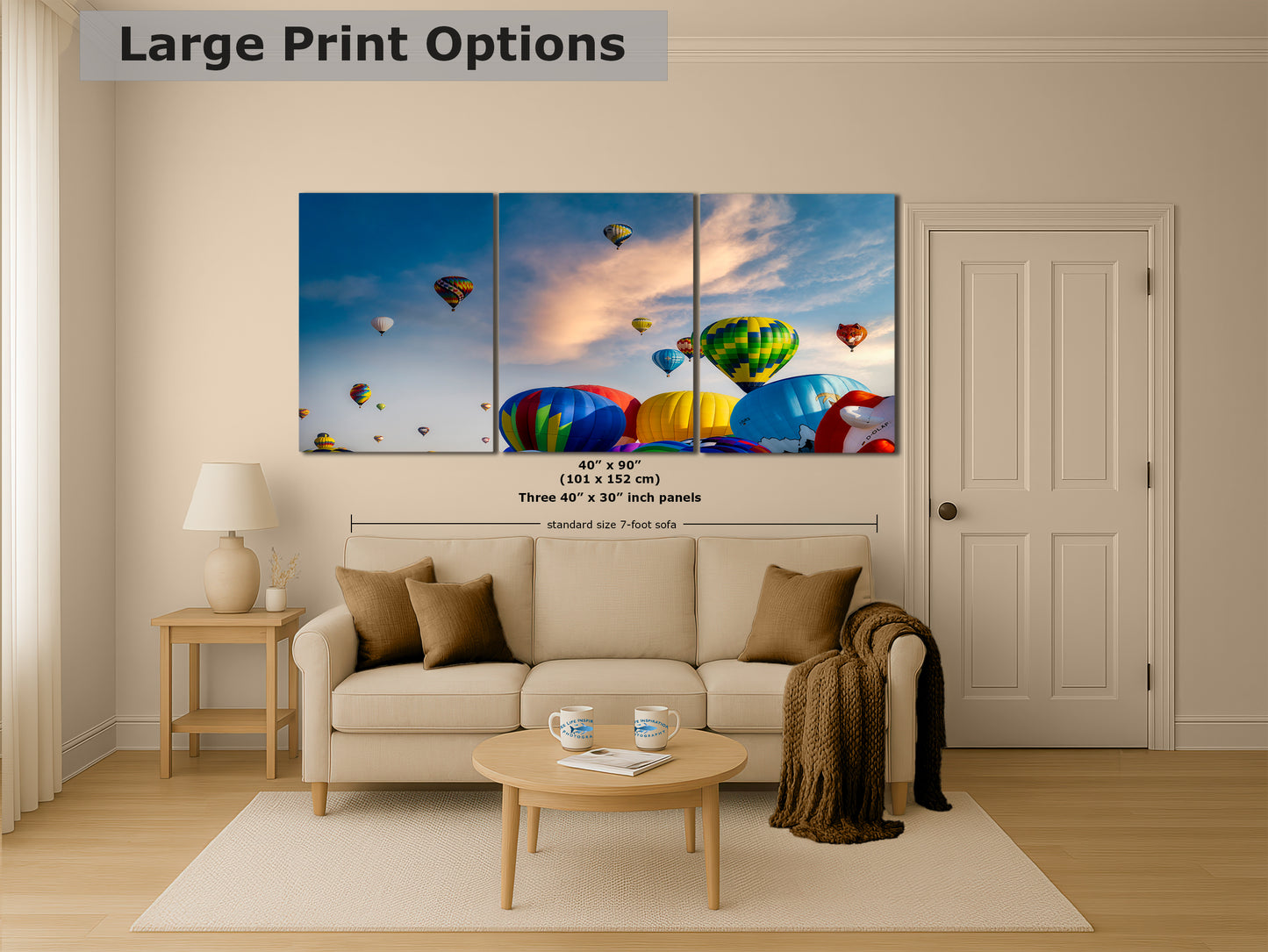 Hot Air Balloon Festival | Albuquerque New Mexico Balloon Fiesta Wall Art | Office, Cubicle & House Decor