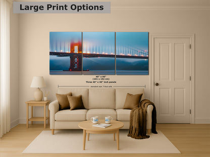 San Francisco Golden Gate Bridge Picture | Romantic Fine Art Photography for Living, Dining, Dorm, or Office