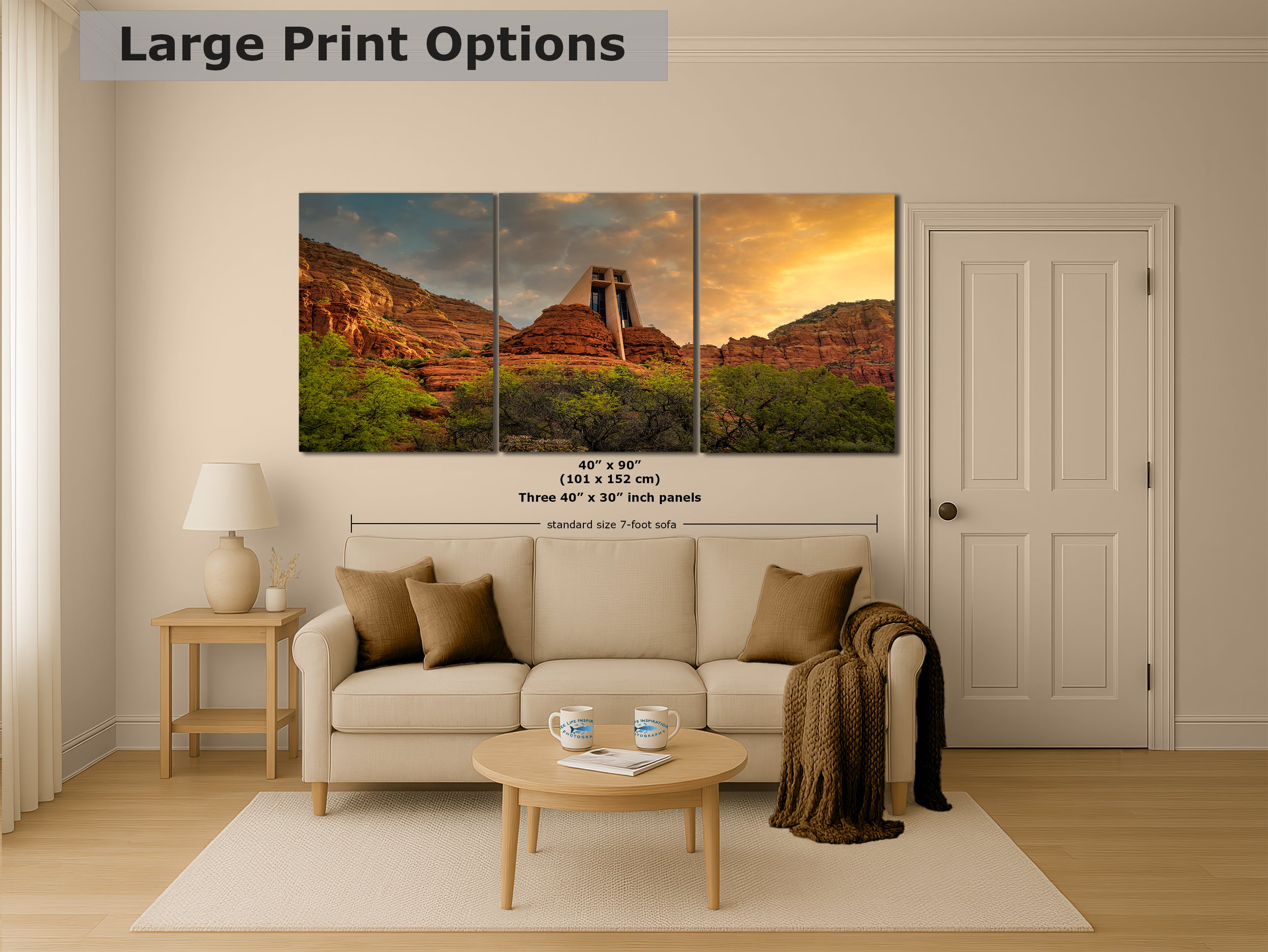Chapel of the Holy Cross Sedona Arizona Desert Picture, Southwestern Wall Art, Church Landscape Print, Office Decor, Cubicle & Home Wall Art
