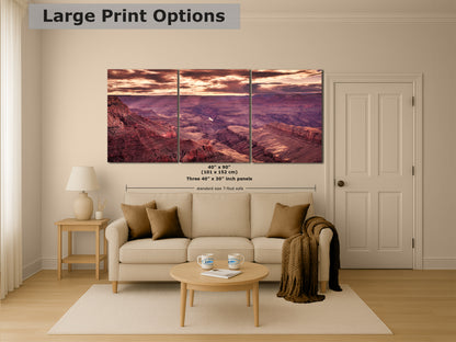 Grand Canyon National Park, Arizona Desert Picture Sunset Nature Photo, Bohemian Style Relaxation Artwork for Meditation, Apartment, Office & House Decor