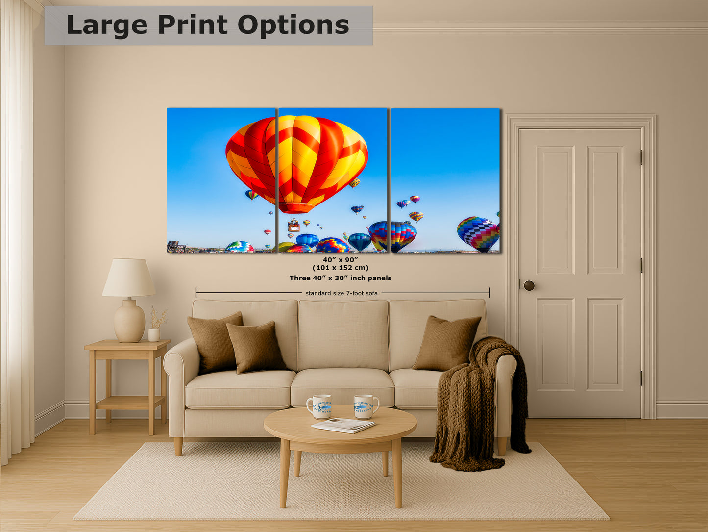 Hot Air Balloon Festival Mass Ascension | Albuquerque New Mexico Balloon Fiesta Wall Art | Office, Cubicle & House Decor