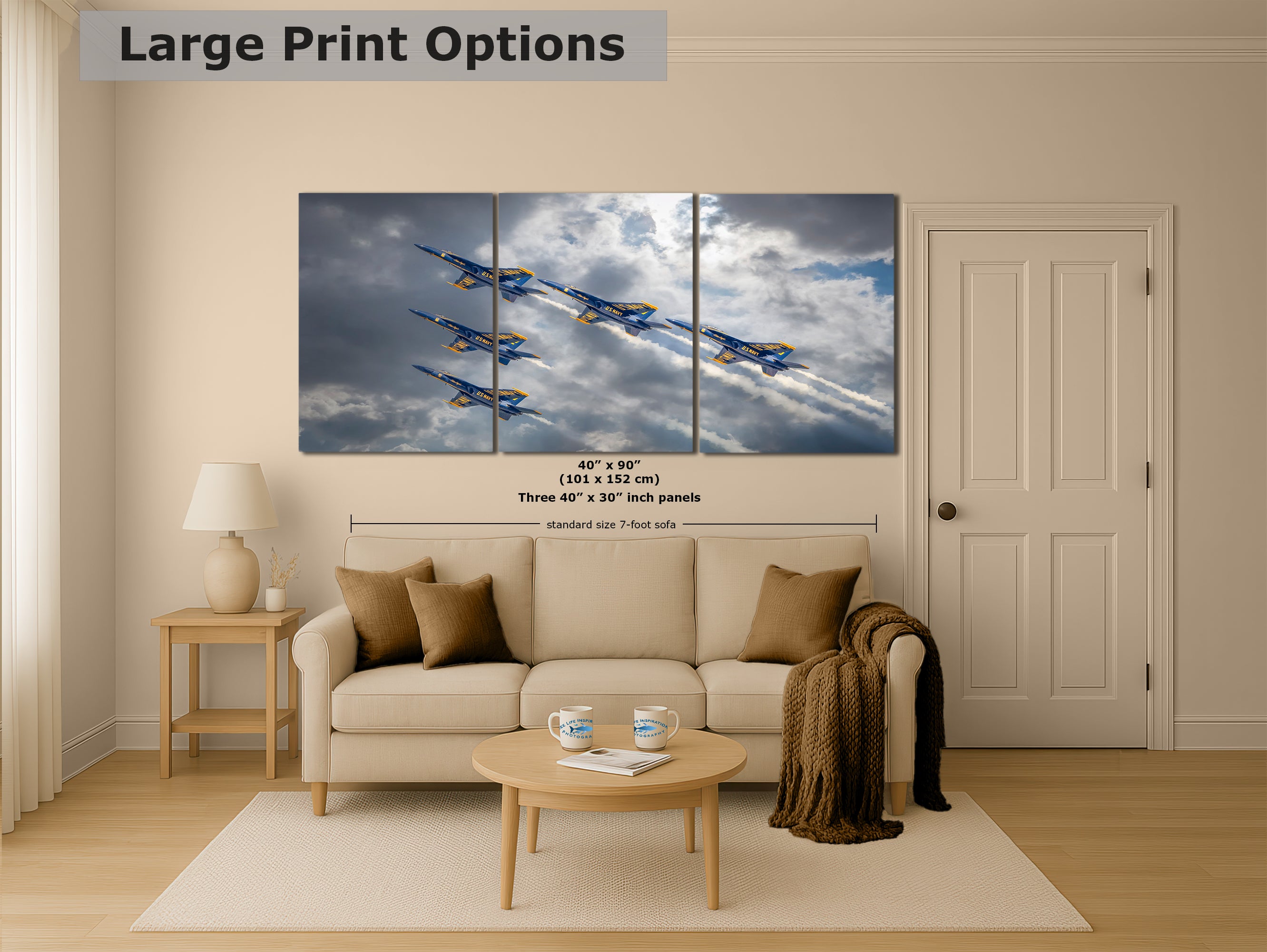Blue Angels Artwork, FA-18 Super Hornet Military Aircraft Aviation Wall Decor