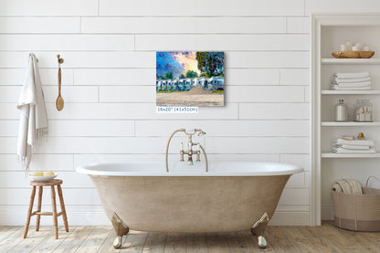 Airstream Trailer Beach Art Camping Decoration