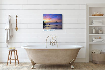 Pfeiffer Beach Sunset, Big Sur California Coastline Ocean Picture Nature Photo, Relaxation Artwork, Meditation, Office House Decor