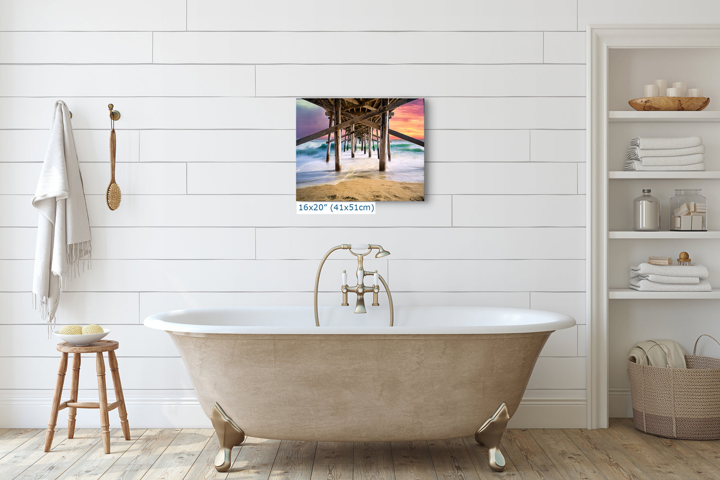 Southern California Coastline Ocean Picture Nature Photo, Relaxation Artwork, Newport Beach Pier Wall Art, Coastal Decor for Meditation