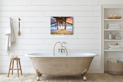 Southern California Coastline Ocean Picture Nature Photo, Relaxation Artwork, Newport Beach Pier Wall Art, Coastal Decor for Meditation