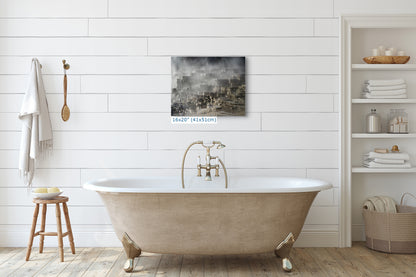 Mammoth Hot Springs Yellowstone National Park Nature Photo | Wyoming Mountain Picture Relaxation Artwork for Meditation or House Decor