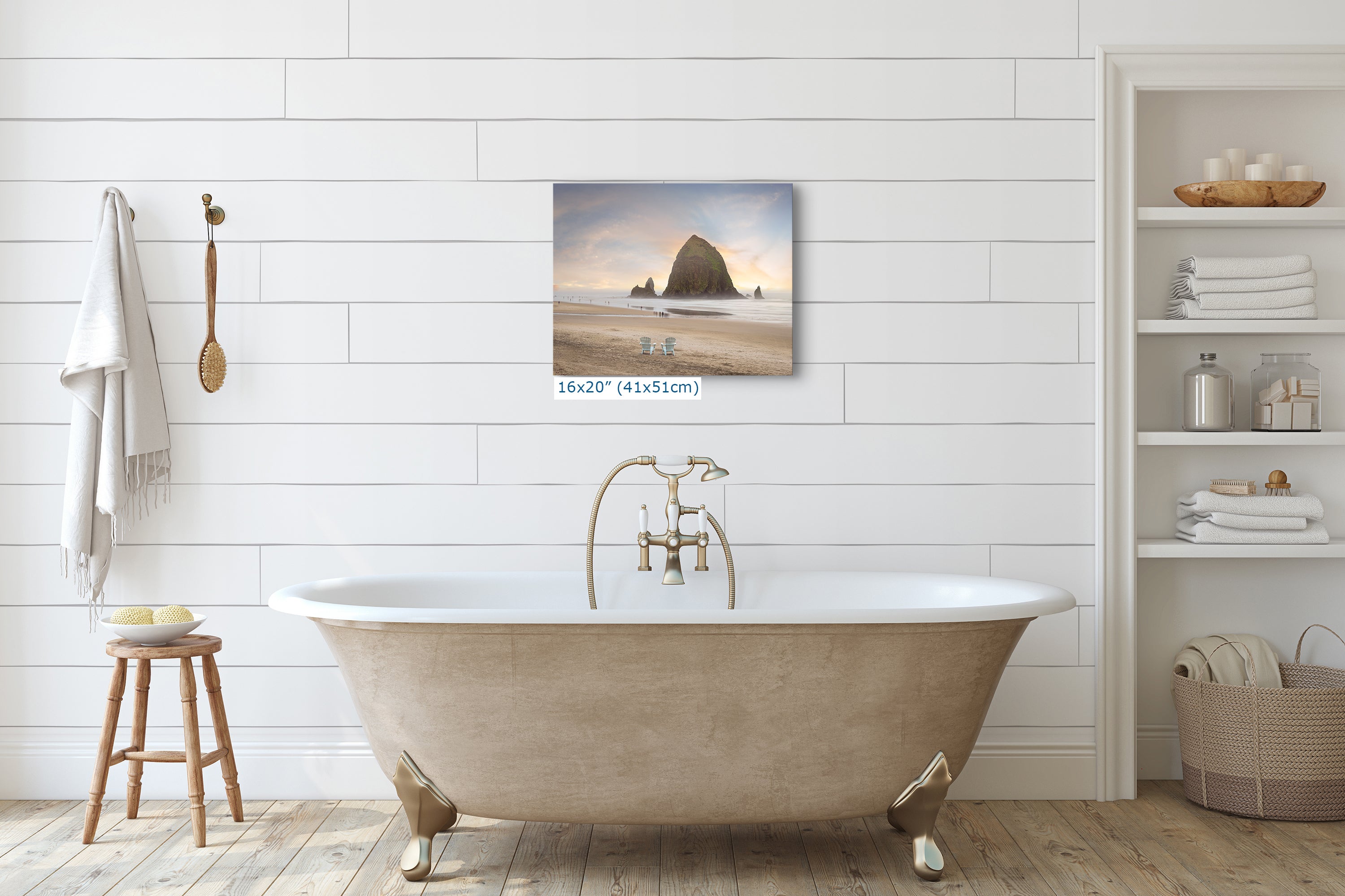 Cannon Beach Oregon Coast Ocean Picture Nature Photo, Haystack Rocks, Coastal Beach House Decor for Ocean Lovers