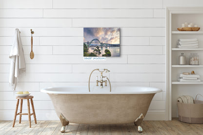 Alsea Bay Bridge Picture, Waldport Oregon Coast Ocean Picture, Pacific Northwest