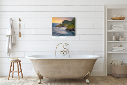 Haceta Head Lighthouse Picture, Oregon Coastline Ocean Picture, Pacific Northwest Beach Photo Framed Coastal Decor for Ocean Lovers