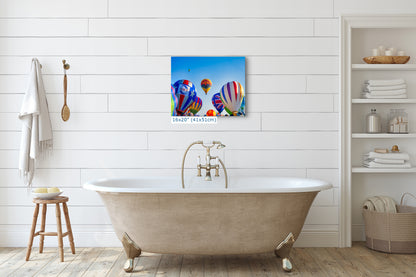 Hot Air Balloon Festival Mass Ascension Arizona Flag, Albuquerque New Mexico Balloon Fiesta Wall Art | Office, Cubicle & House Decor