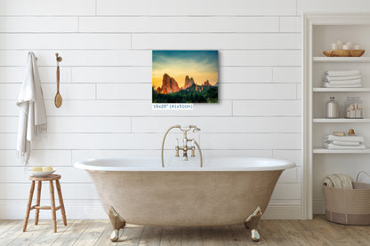 Garden of the Gods Colorado Mountain Picture, Nature Photo of Rocky Mountains for Meditation Relaxation Artwork Bohemian House Decor