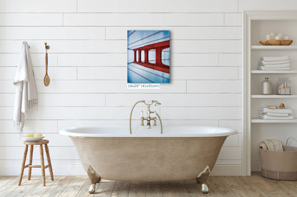 San Francisco Golden Gate Bridge Picture | Towering Canvas Wall Art | California Coastline Photography | Office, Dorm, or Home Decor