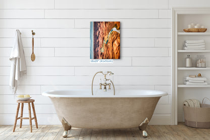 Grand Canyon National Park, Arizona Desert Picture Nature Photo with Colorado River, Bohemian Style Relaxation Artwork for Meditation, Office & House Decor