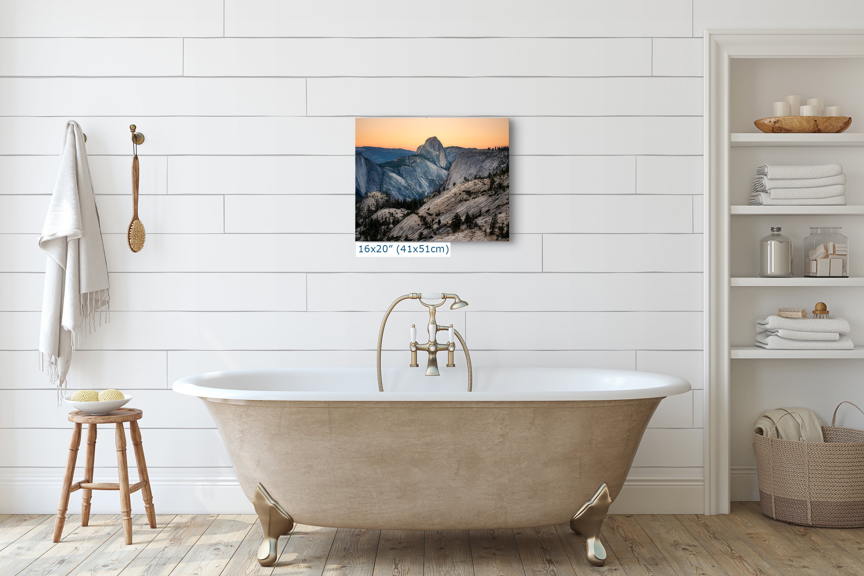 Glacier Point Yosemite National Park Mountain Picture, Half Dome Nature Photo Canvas Relaxation Artwork