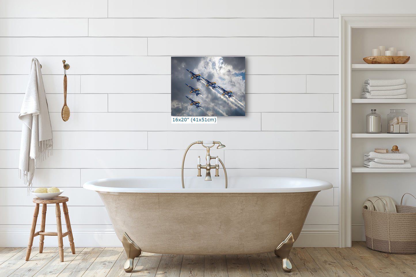 Blue Angels Artwork, FA-18 Super Hornet Military Aircraft Aviation Wall Decor