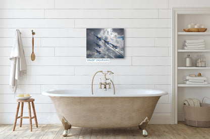 Blue Angels Artwork, FA-18 Super Hornet Military Aircraft Aviation Wall Decor