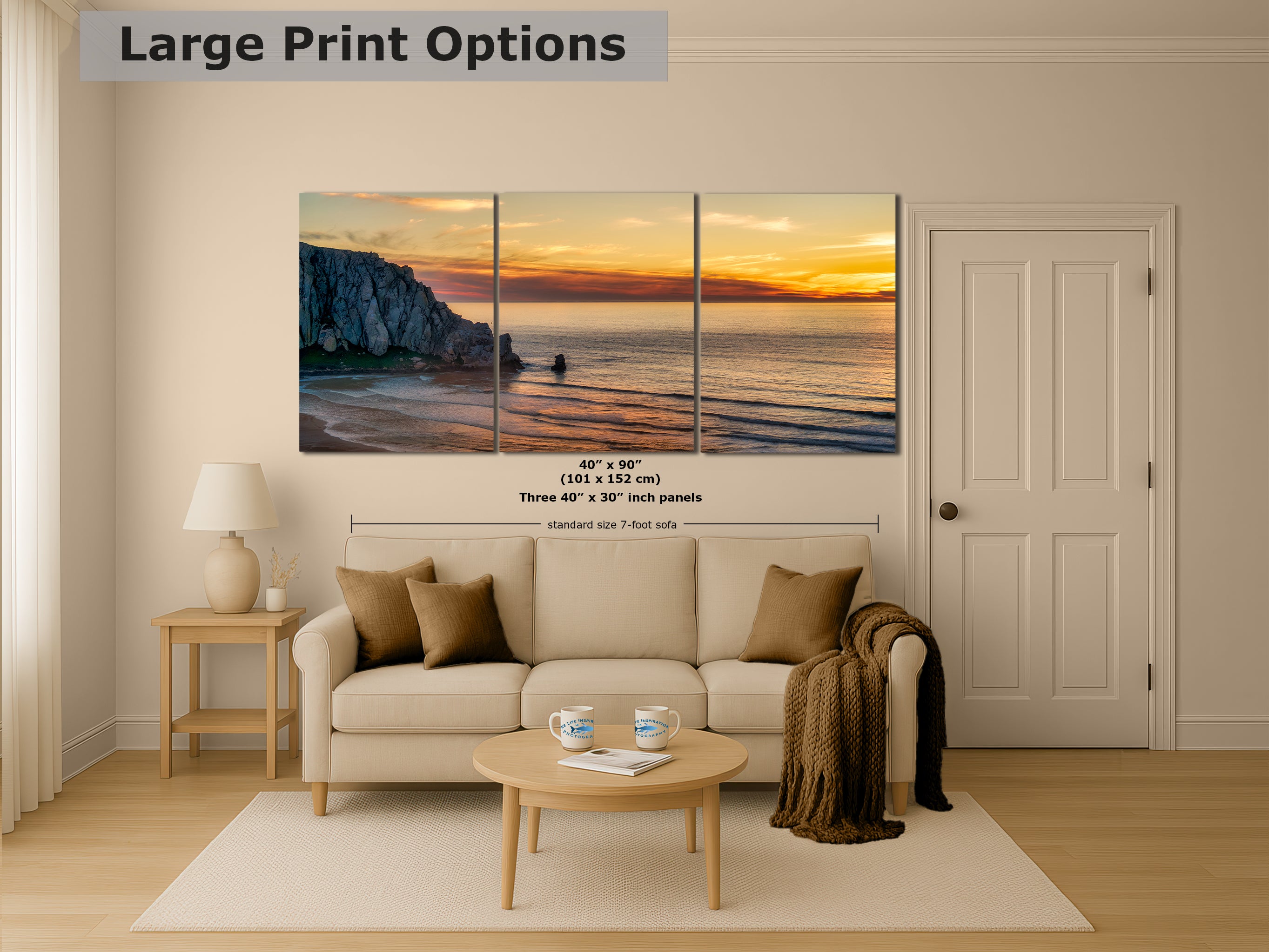 Morro Bay California Coastline Ocean Picture Nature Photo, Morro Rock Aerial Sunset Coastal Relaxation Artwork, Dorm Room, Office & House Decor