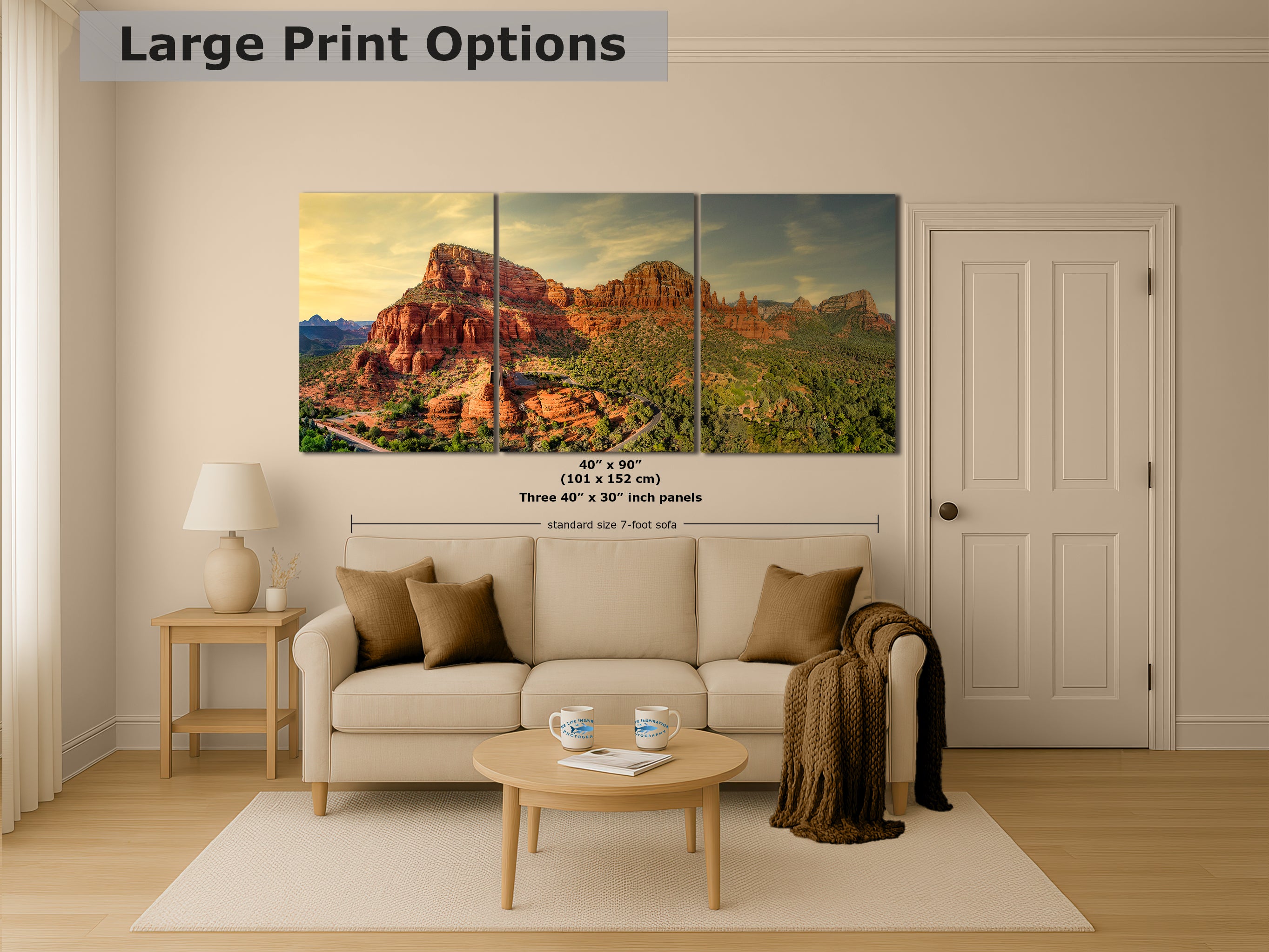 Chapel of the Holy Cross Sedona Arizona Desert Picture, Southwestern Wall Art, Catholic Church Decor, Canvas Print, Office or Home Wall Art