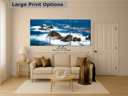 Carmel California Coastline Ocean Picture Nature Photo, Relaxation Artwork, Beach Wall Art for Meditation, Office, and House Decor