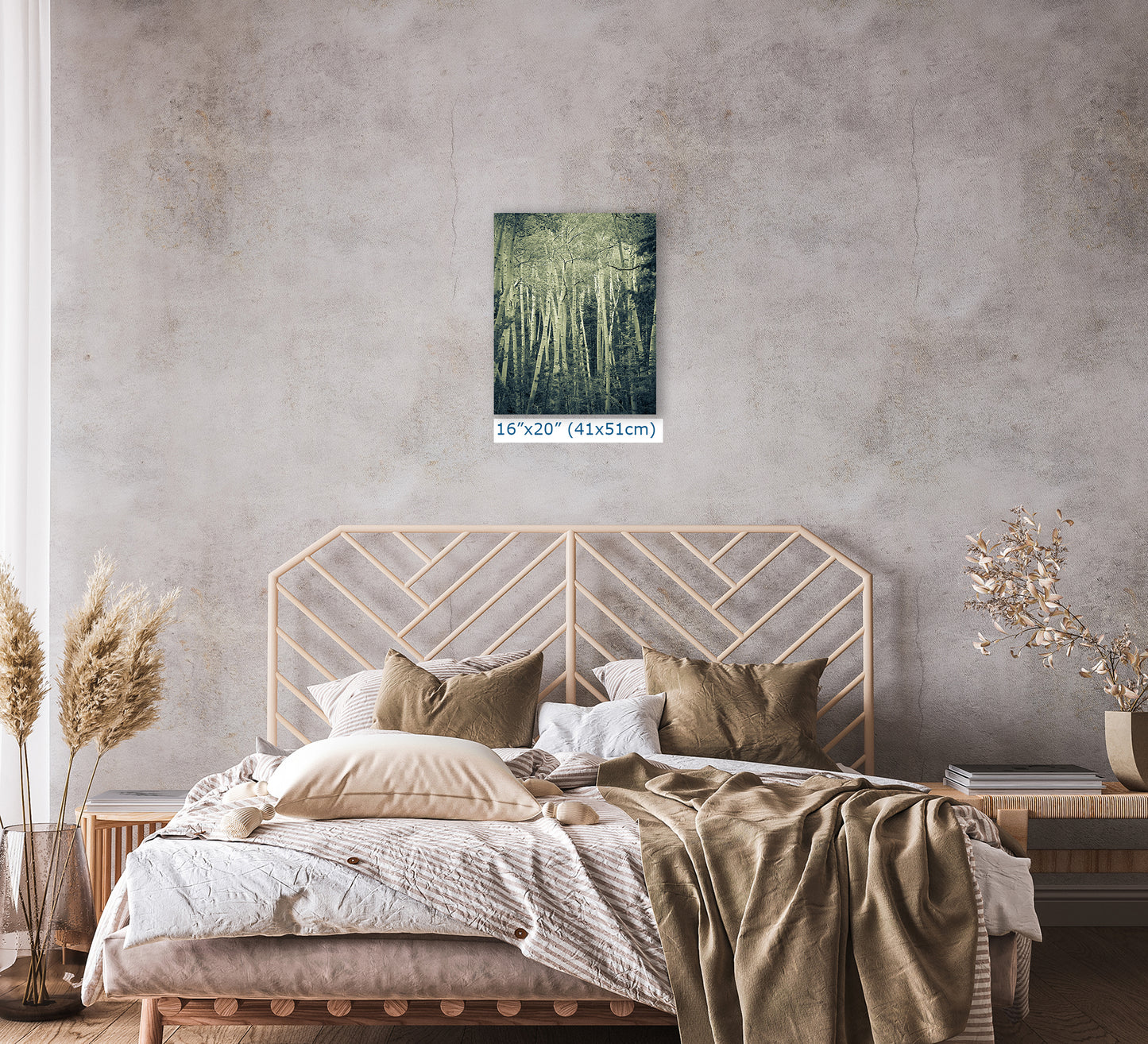 Aspen Tree Forest Picture Nature Photo, Forest Bathing Relaxation Artwork, Rustic Wall Art for Bedroom, Office, & House Decor