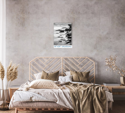 Point Lobos Carmel California Coastline Abstract Ocean Picture, Relaxation Artwork Nature Photo for Meditation, Office, Dorm, House Decor