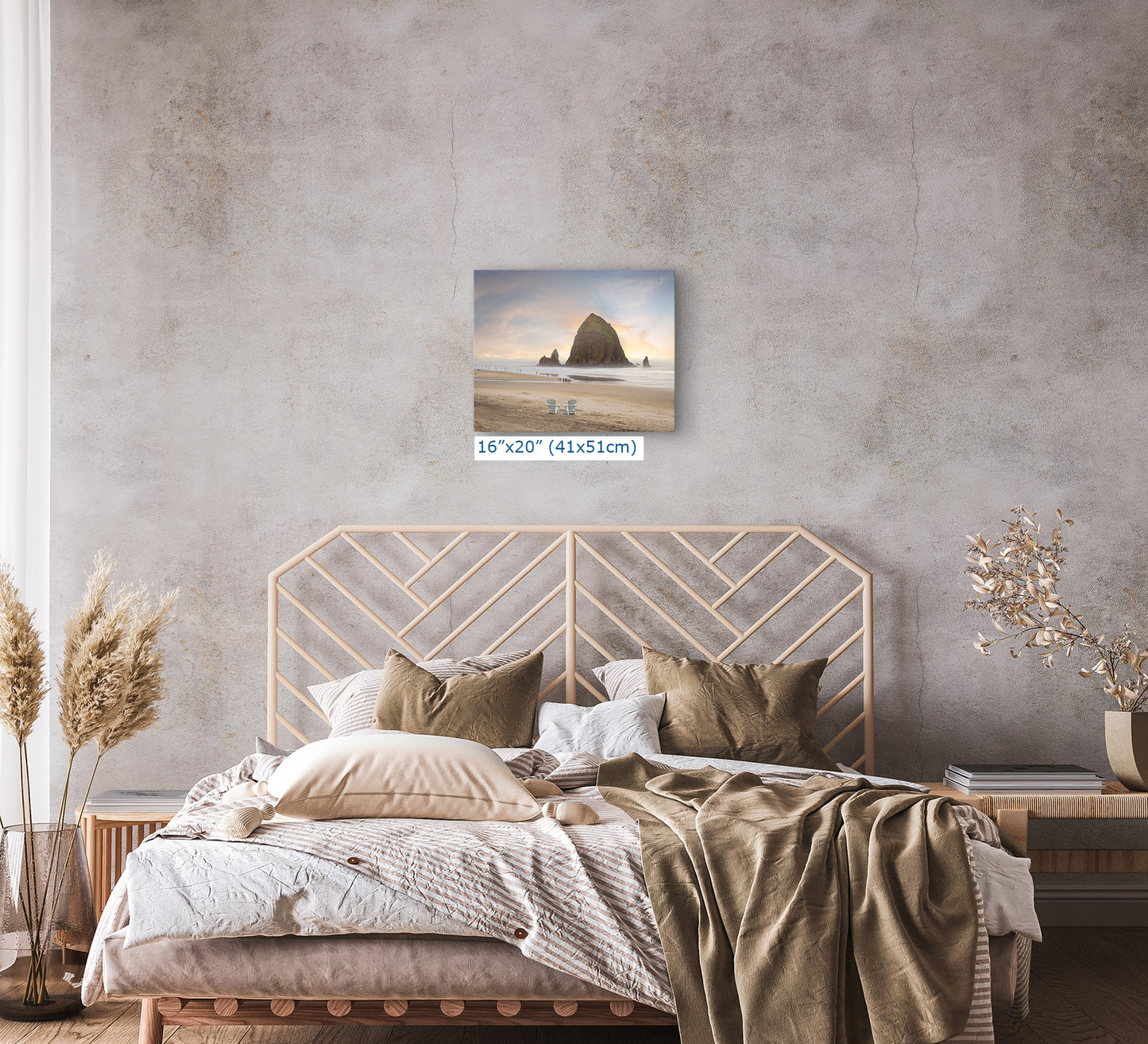 Cannon Beach Oregon Coast Ocean Picture Nature Photo, Haystack Rocks, Coastal Beach House Decor for Ocean Lovers