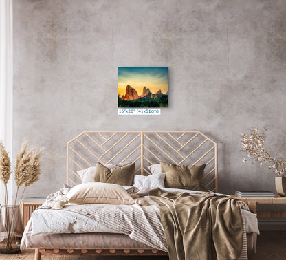 Garden of the Gods Colorado Mountain Picture, Nature Photo of Rocky Mountains for Meditation Relaxation Artwork Bohemian House Decor