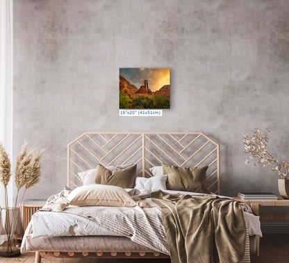 Chapel of the Holy Cross Sedona Arizona Desert Picture, Southwestern Wall Art, Church Landscape Print, Office Decor, Cubicle & Home Wall Art