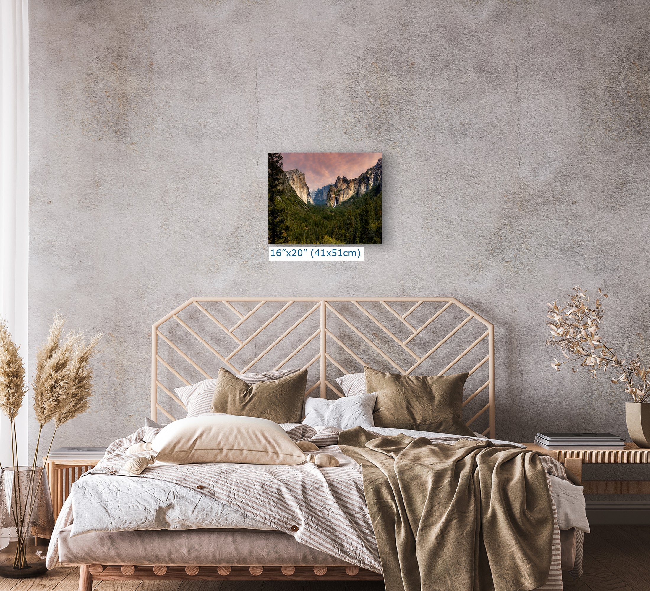 Yosemite National Park Mountain Picture Nature Photo Bohemian Relaxation Artwork for Meditation