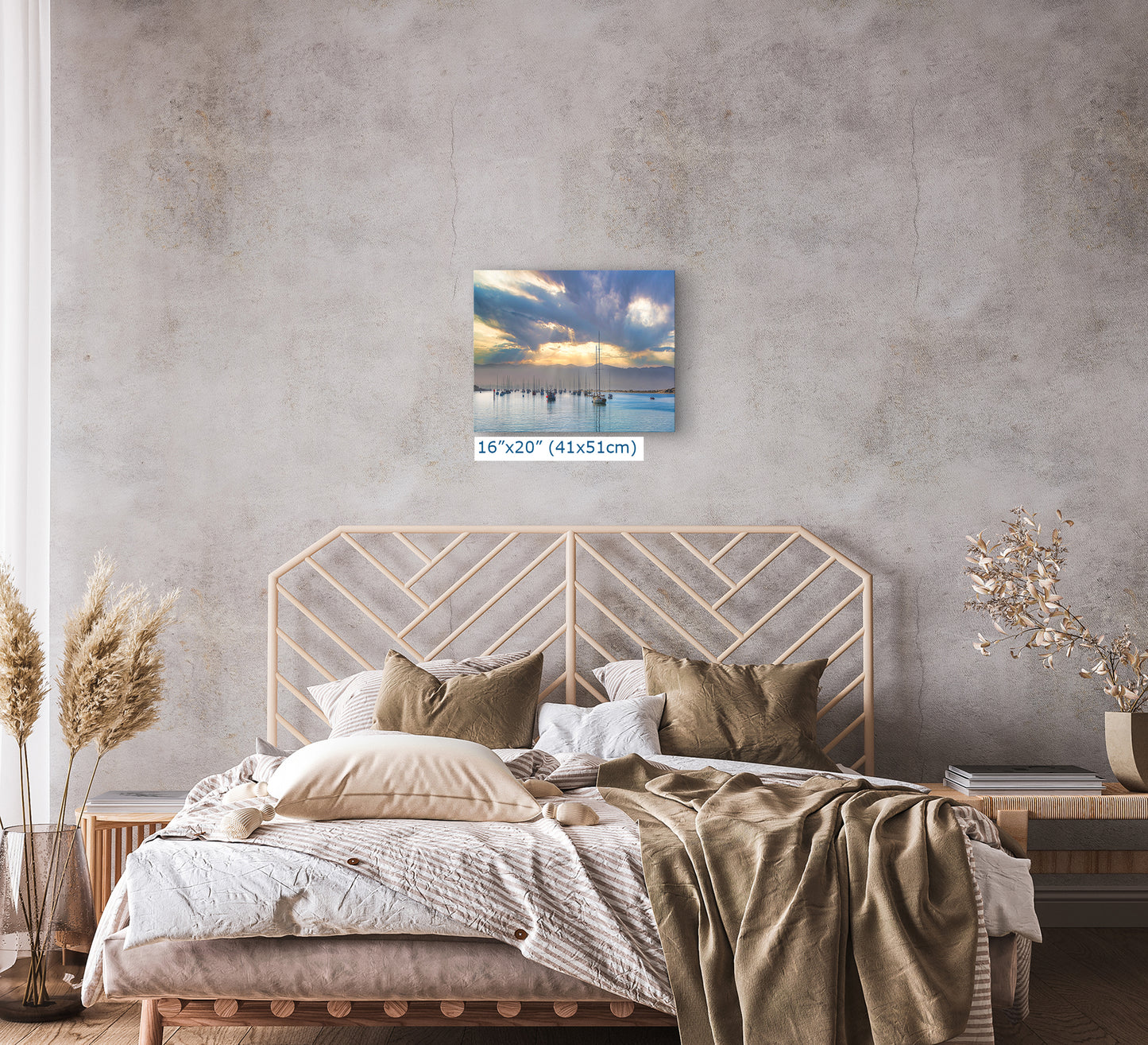 Sailboat Sunrise Morro Bay California Coastline Ocean Picture Nature Photo, Beach Picture Relaxation Artwork, Dorm Room, Office & House Decor